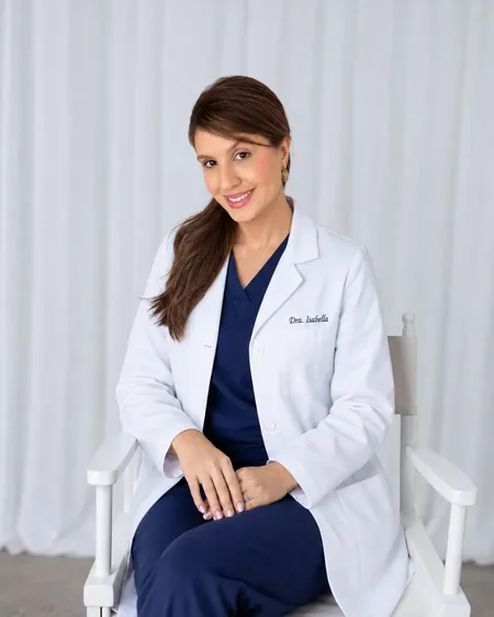 Doutora Isabella Neres orientando mulher com queixas de intestino preso, gases em excesso, cansaço excessivo e perda de memória (perca de memória)